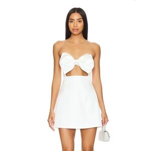 Sau Lee Ella Dress in White (Size 8). Like New - Worn Once and Dry Cleaned.
